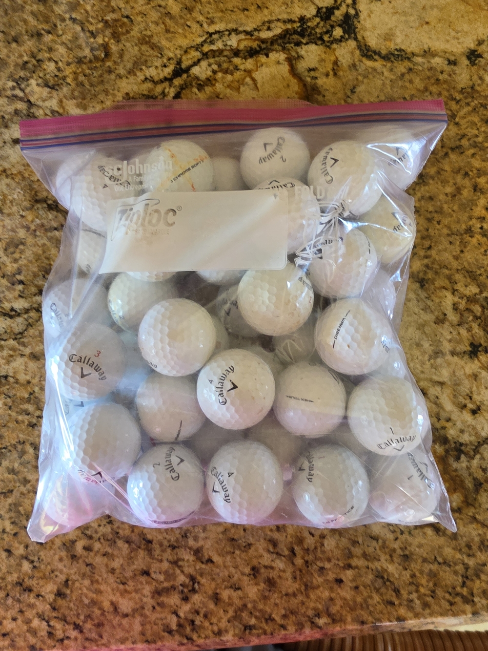 Callaway White Golf Balls - Bulk Pack - 45 Total - EUC
